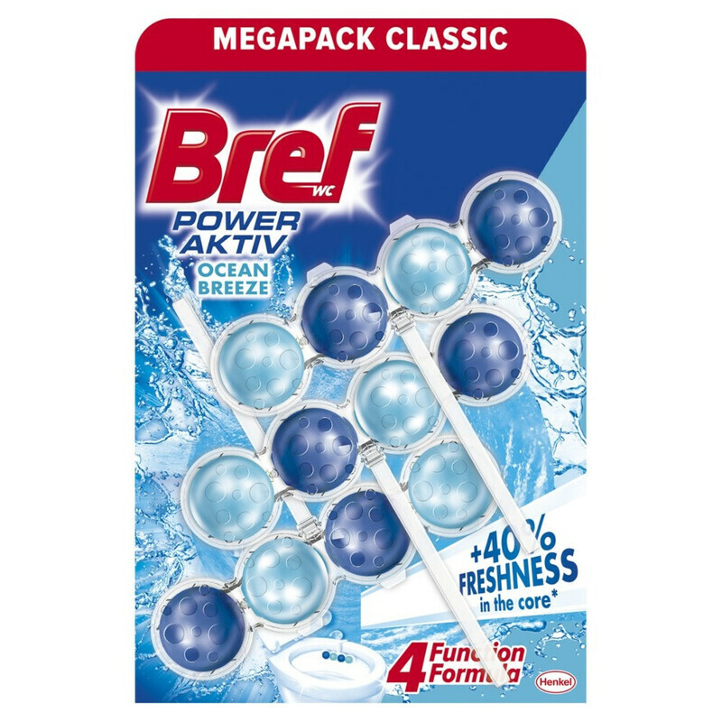 BREF ODORIZANT WC POWER AKTIV OCEAN 3*50GR