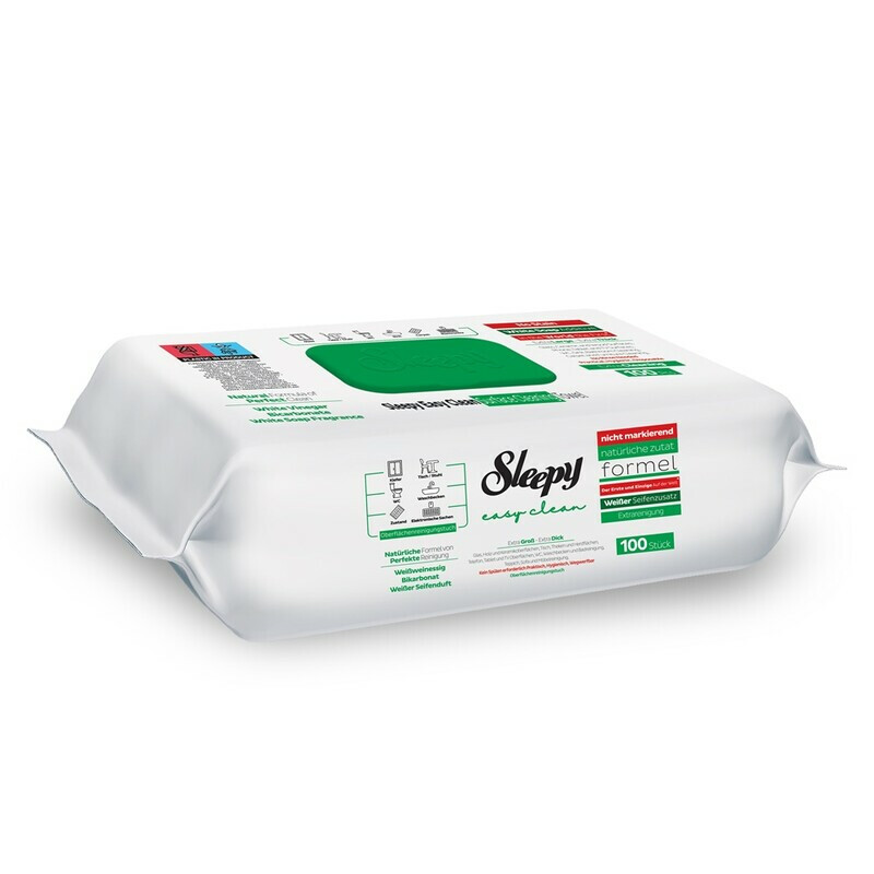 SLEEPY SERVETELE UMEDE MULTISUPRAFETE WHITE SOAP 100BUC/PAC