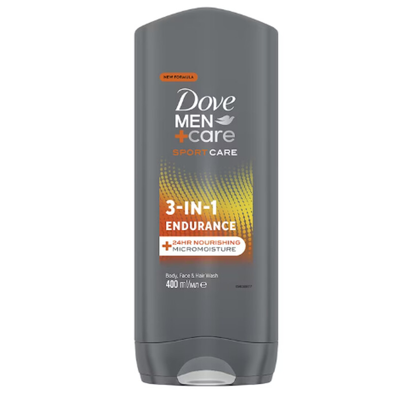 DOVE GEL DUS 400ML MEN 3IN1 ENDURANCE