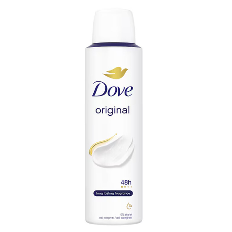DOVE ANTIPERSPIRANT DEO 150ML ORIGINAL
