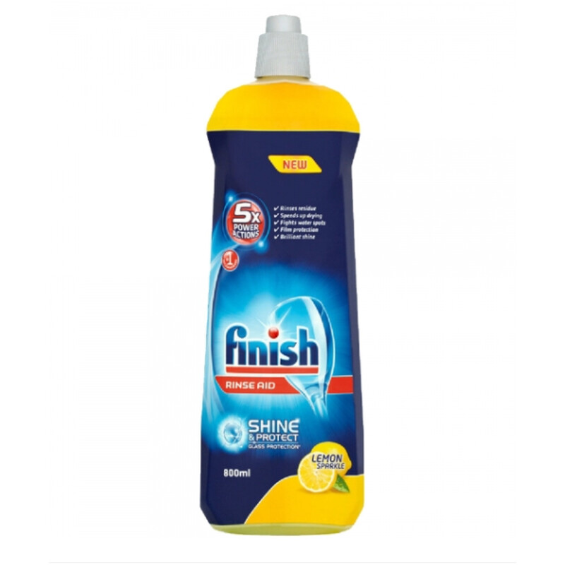 FINISH SOLUTIE CLATIRE 800ML MASINA SPALAT VASE LEMON