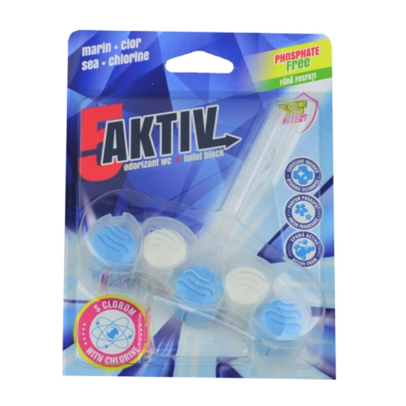 5-AKTIV ODORIZANT WC BLOCK 50G MARIN+CLOR