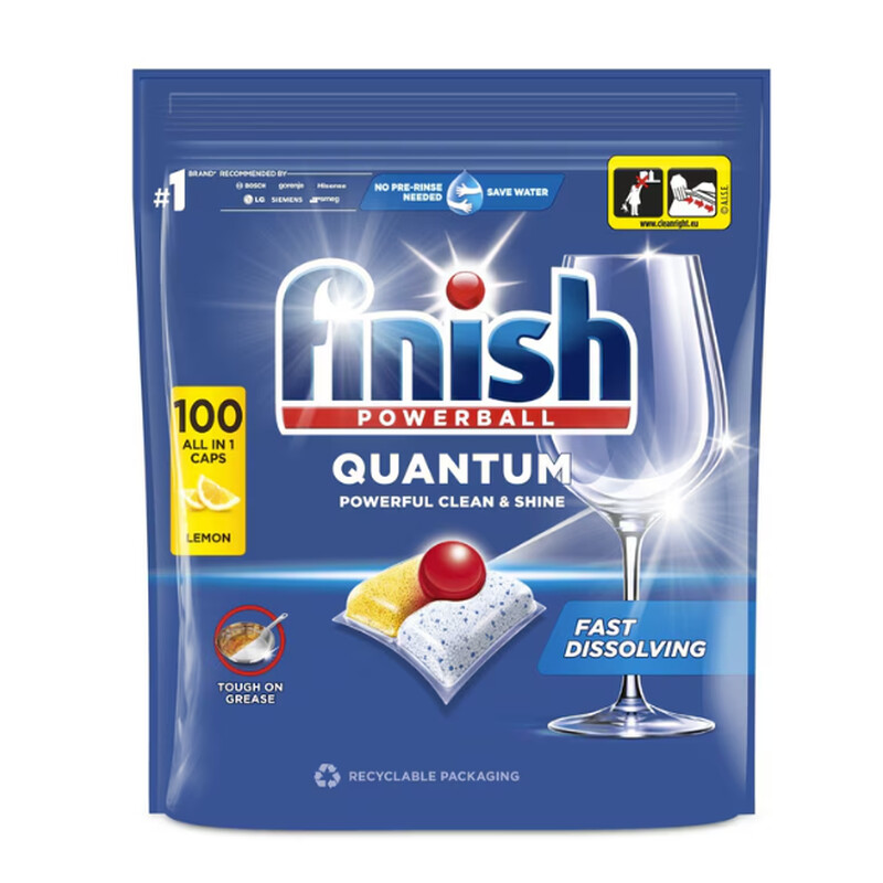 FINISH DETERGENT VASE CAPSULE 100BUC QUANTUM ALL IN 1 LAMAIE