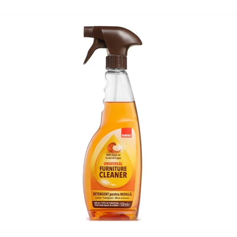 Detergent pentru mobila cu pulverizator Sano, ulei de argan, 500 ml