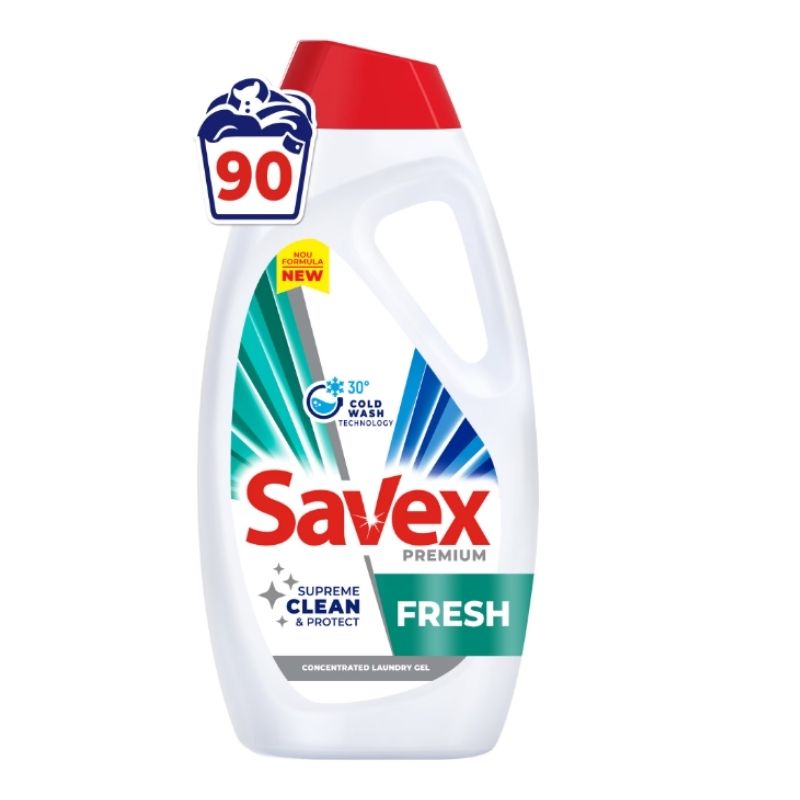 SCF66 SAVEX DETERGENT LICHID 3.6L FRESH 90SPALARI