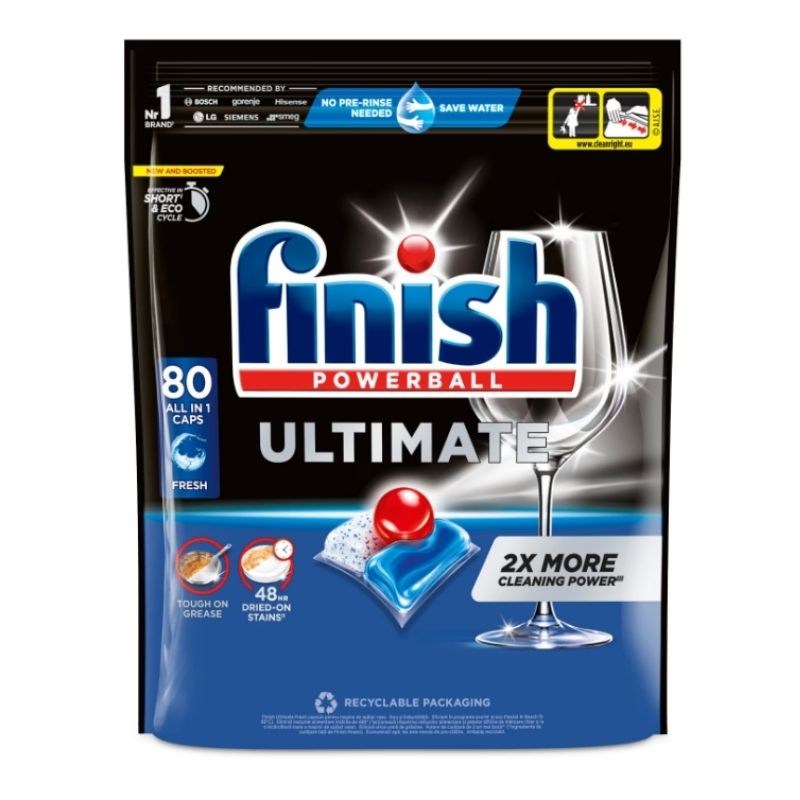 SCF88 Detergent capsule automat pentru masina de spalat vase Finish Ultimate All in 1, 80 buc